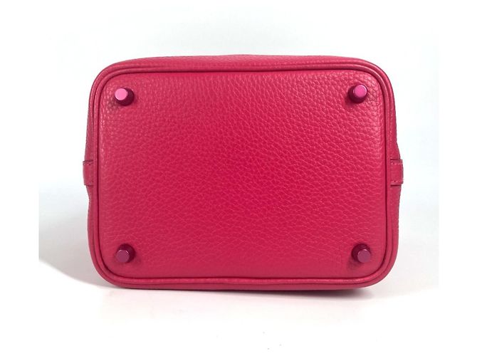 Borsa Picotin Lock PM rosa di Hermès - vista 6