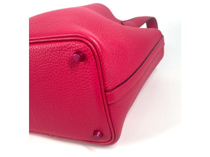Borsa Picotin Lock PM rosa di Hermès - vista 7