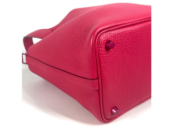 Borsa Picotin Lock PM rosa di Hermès - vista 8