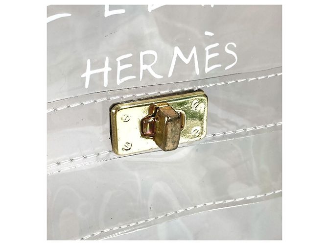 Hermès Borsa Tote Kelly in vinile HERMES - vista 9
