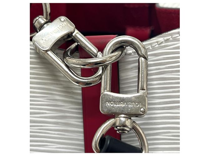 Néonoé Borsa a spalla Louis Vuitton NeoNoe BB Bron Optique Tricolor Nero Bianco Rosso - vista 13