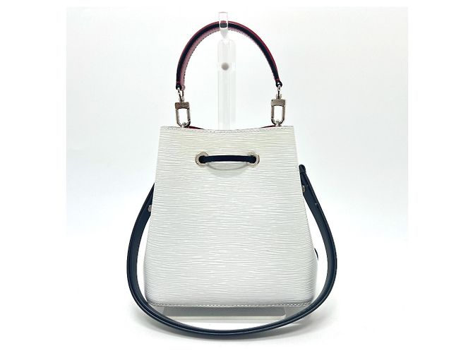 Néonoé Borsa a spalla Louis Vuitton NeoNoe BB Bron Optique Tricolor Nero Bianco Rosso - vista 2