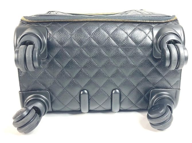 Valigia trapuntata Chanel Nero - vista 10