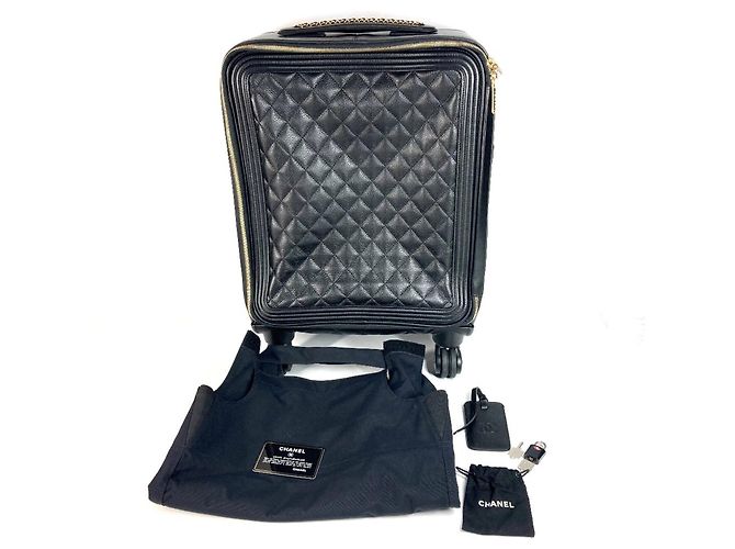 Valigia trapuntata Chanel Nero - vista 15