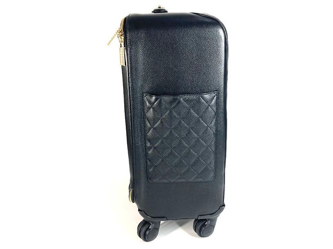 Valigia trapuntata Chanel Nero - vista 3