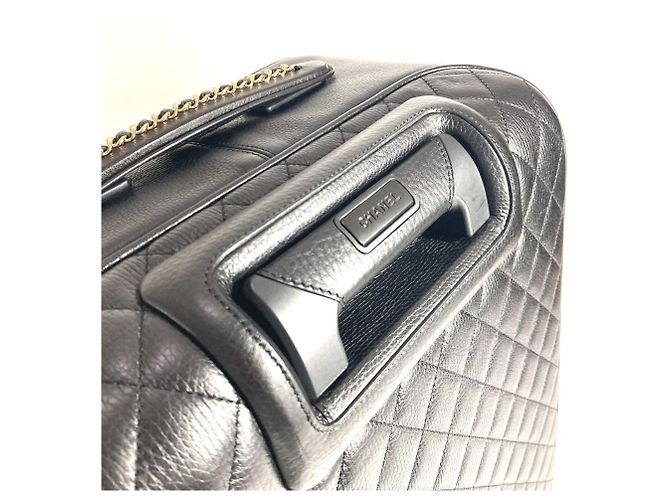 Valigia trapuntata Chanel Nero - vista 9