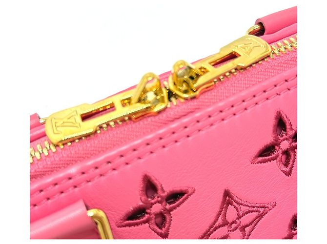 Alma Borsa in pelle rosa Louis Vuitton - vista 10