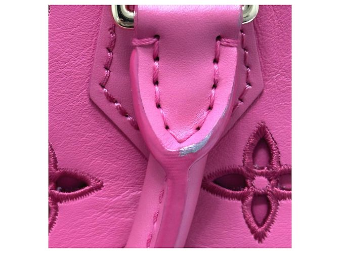 Alma Borsa in pelle rosa Louis Vuitton - vista 11