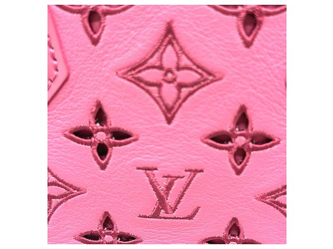 Alma Borsa in pelle rosa Louis Vuitton - vista 12