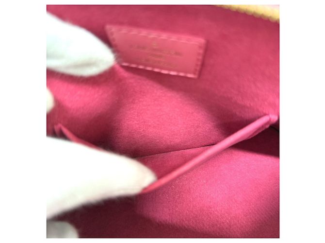 Alma Borsa in pelle rosa Louis Vuitton - vista 14