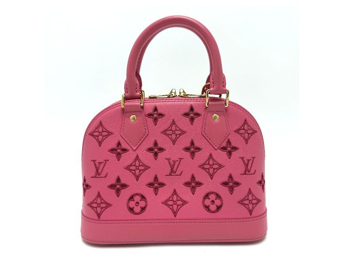 Alma Borsa in pelle rosa Louis Vuitton - vista 2