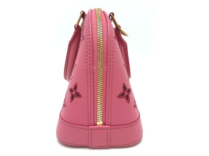 Alma Borsa in pelle rosa Louis Vuitton - vista 3
