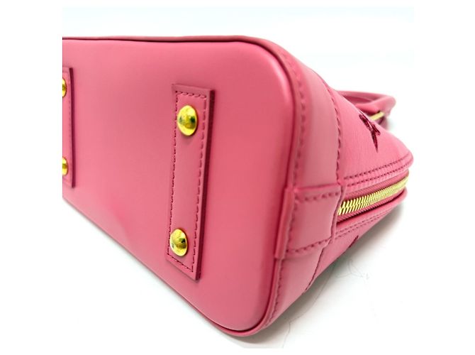 Alma Borsa in pelle rosa Louis Vuitton - vista 7