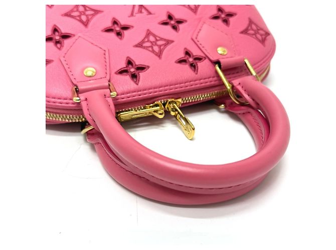 Alma Borsa in pelle rosa Louis Vuitton - vista 9