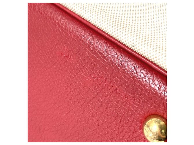 Hermès Borsa da viaggio HERMES Victoria 60 Rosso Beige - vista 12