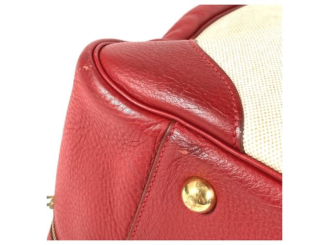 Hermès Borsa da viaggio HERMES Victoria 60 Rosso Beige - vista 13