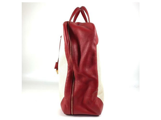 Hermès Borsa da viaggio HERMES Victoria 60 Rosso Beige - vista 3