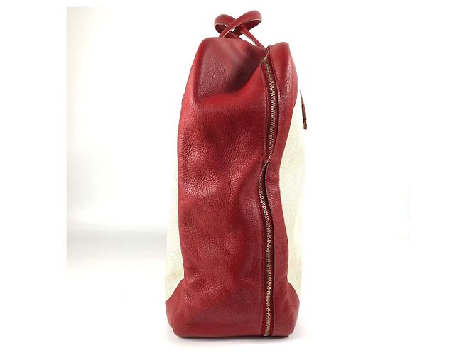Hermès Borsa da viaggio HERMES Victoria 60 Rosso Beige - vista 4