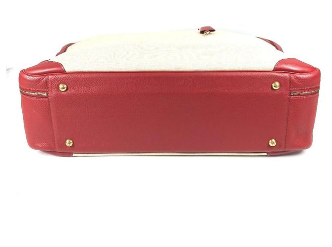 Hermès Borsa da viaggio HERMES Victoria 60 Rosso Beige - vista 5