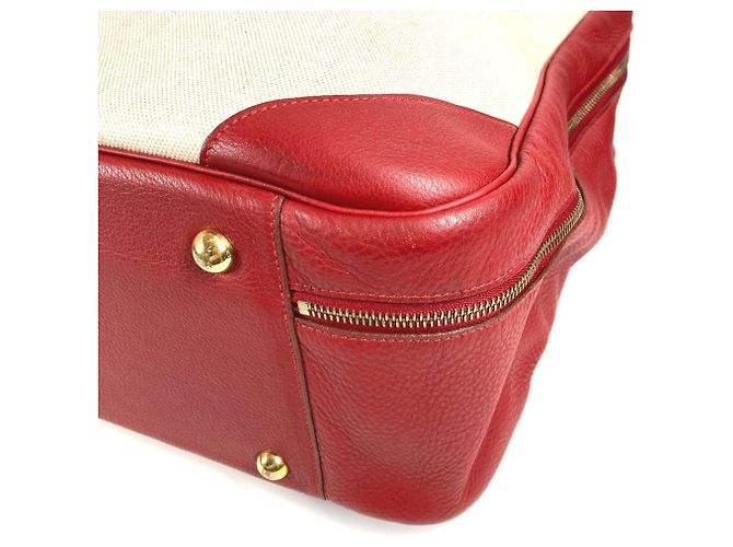 Hermès Borsa da viaggio HERMES Victoria 60 Rosso Beige - vista 6