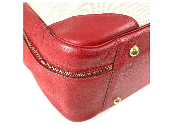Hermès Borsa da viaggio HERMES Victoria 60 Rosso Beige - vista 7