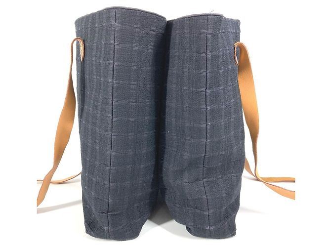 Hermès Amedaba Kabadou Tote Bag Marineblau - Ansicht 3