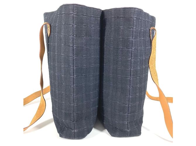 Hermès Amedaba Kabadou Tote Bag Marineblau - Ansicht 4
