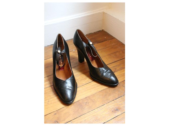 Carel Vintage schwarze Lederpumps Größe 38 - Ansicht 2