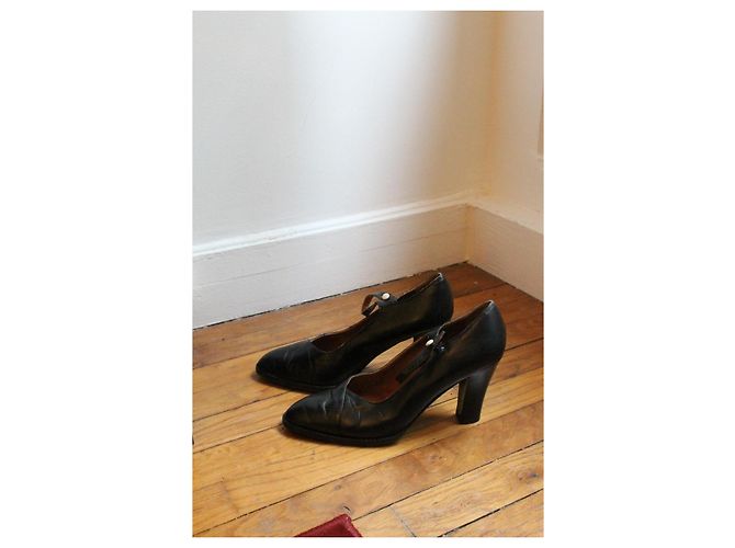 Carel Vintage schwarze Lederpumps Größe 38 - Ansicht 6