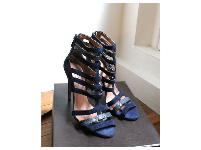 Alaïa blaue Lederpumps mit Box Größe 39 - Ansicht 2