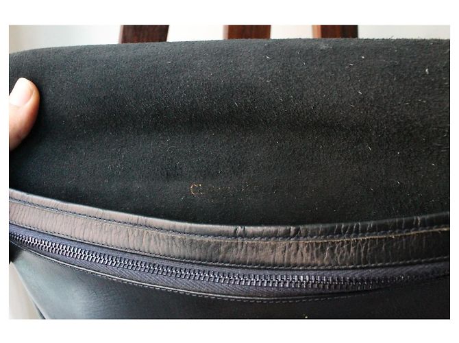 Pochette in pelle blu navy Dior - vista 10