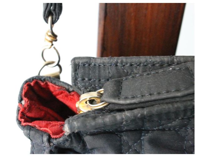 Borsa / pochette Dior in tela con motivo canage blu navy - vista 4