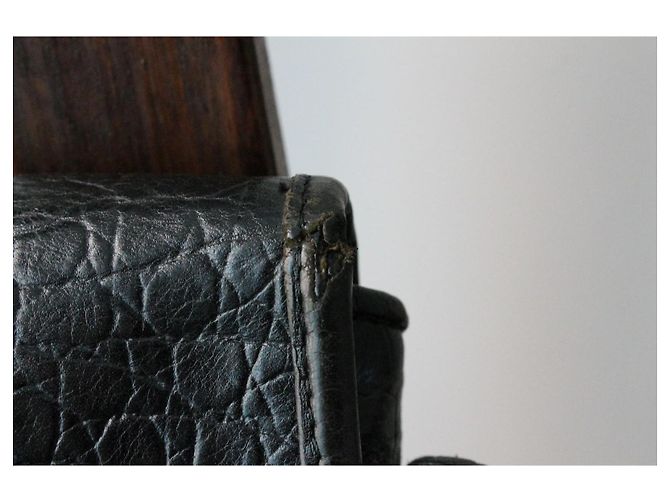 Borsa a spalla in pelle nera effetto coccodrillo di Mulberry Nero - vista 4