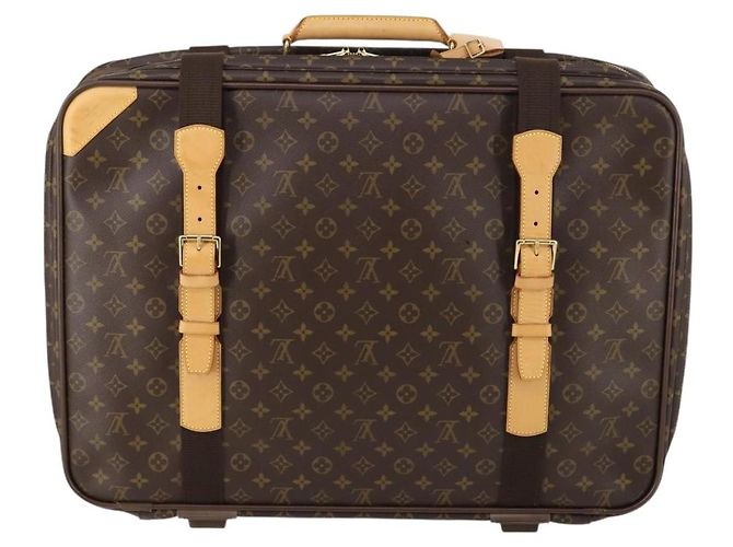 Sac de voyage Satellite Louis Vuitton en toile Monogram 60 Marron - vue 2