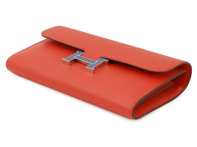 Cartera Larga Constance de Hermès en Capucine - vista 2