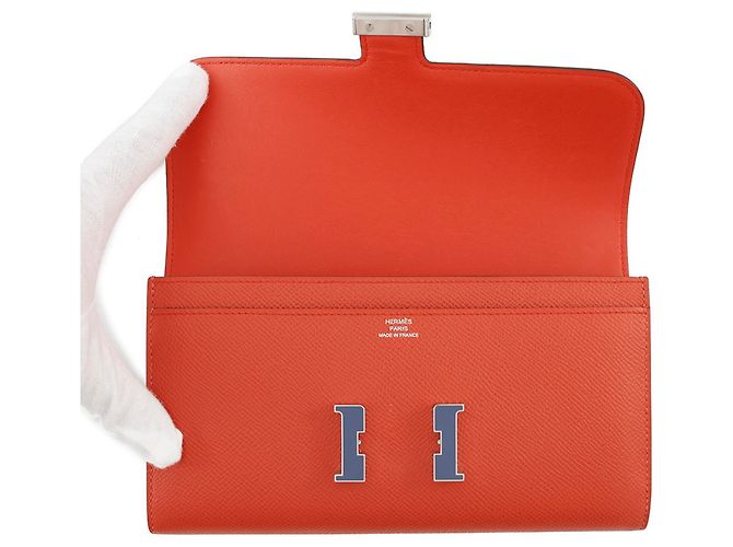 Cartera Larga Constance de Hermès en Capucine - vista 4