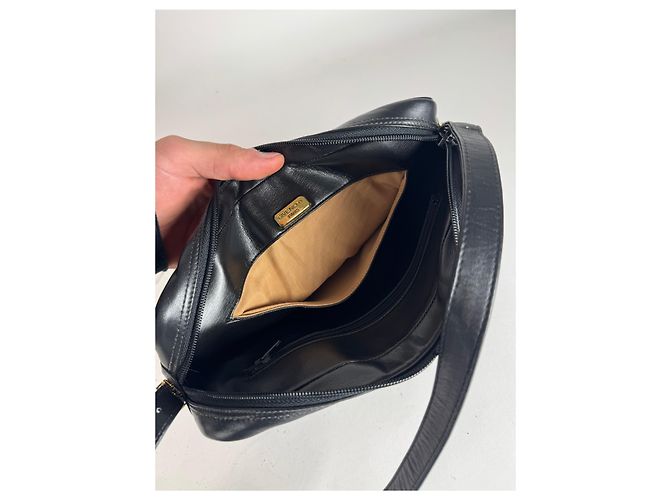 Vintage Givenchy Ledertasche schwarz - Ansicht 3