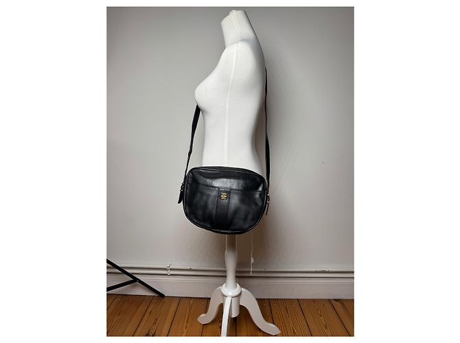 Vintage Givenchy Ledertasche schwarz - Ansicht 5