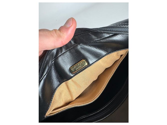 Vintage Givenchy Ledertasche schwarz - Ansicht 6