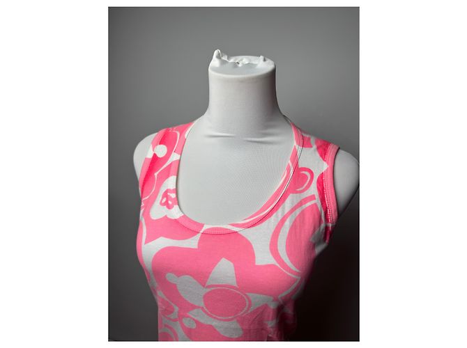 Vintage Marni Top Rosa Weiß M Pink - Ansicht 12