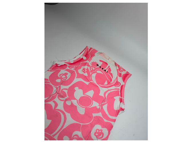 Vintage Marni Top Rosa Weiß M Pink - Ansicht 6