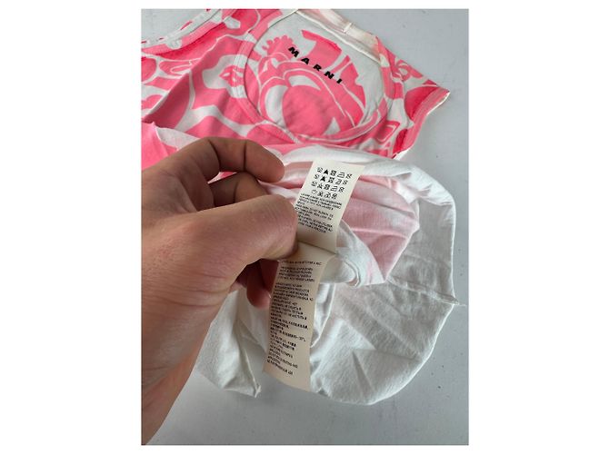 Vintage Marni Top Rosa Weiß M Pink - Ansicht 8