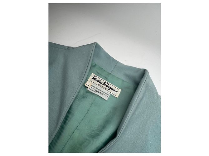 Blazer Vintage Salvatore Ferragamo M Turchese - vista 6