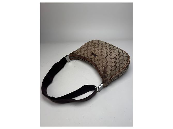 Vintage Gucci Monogramm Canvas 2Way Tasche Beige Braun - Ansicht 10