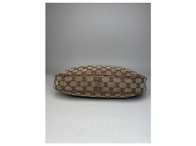 Vintage Gucci Monogramm Canvas 2Way Tasche Beige Braun - Ansicht 13