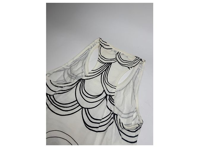 Top Vintage Marni Bianco Nero 38/M - vista 10