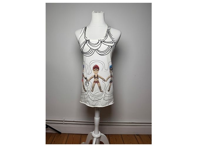 Top Vintage Marni Bianco Nero 38/M - vista 11