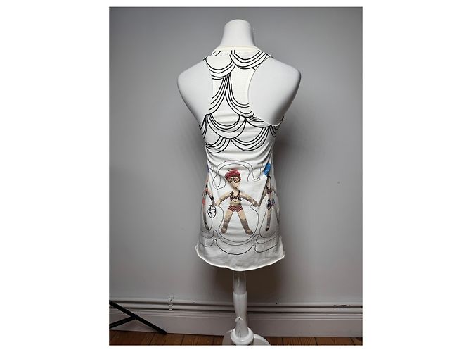 Top Vintage Marni Bianco Nero 38/M - vista 12