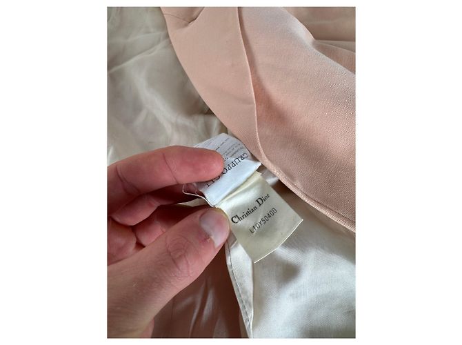 Blazer/Trenchcoat Vintage Dior M Rosa - vista 13