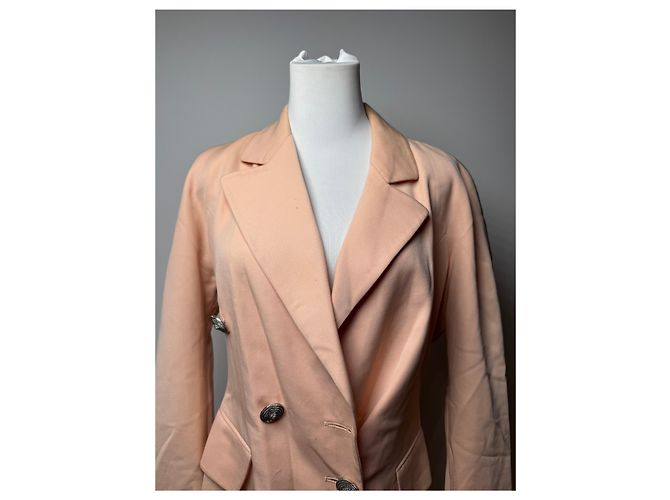 Blazer/Trenchcoat Vintage Dior M Rosa - vista 9